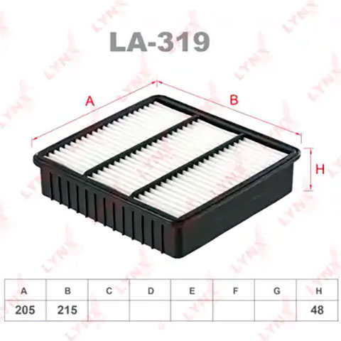 Фильтр воздушный LA-319 LYNXauto Фильтр воздушный LA-319 LYNXauto