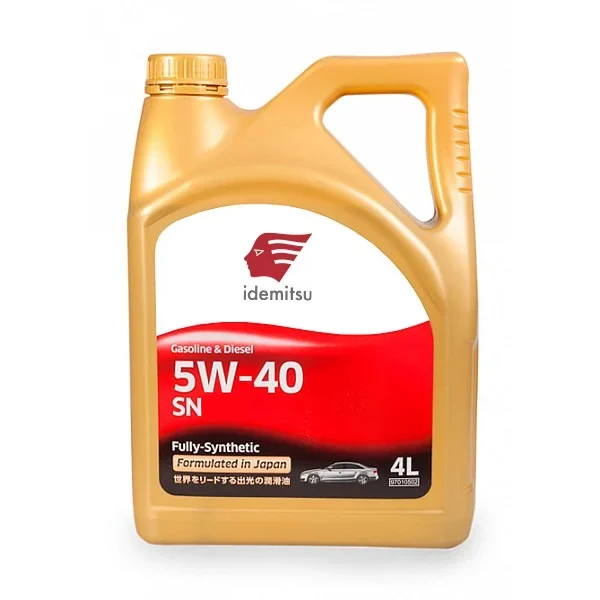 Масло моторное синтетическое IDEMITSU 5W-40 SN, Fully-Synthetic (4л.)