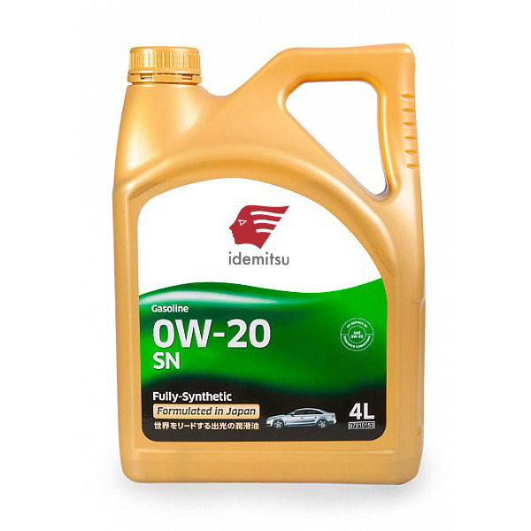 Масло моторное синтетическое IDEMITSU 0W-20 SN, Fully-Synthetic (4л.)