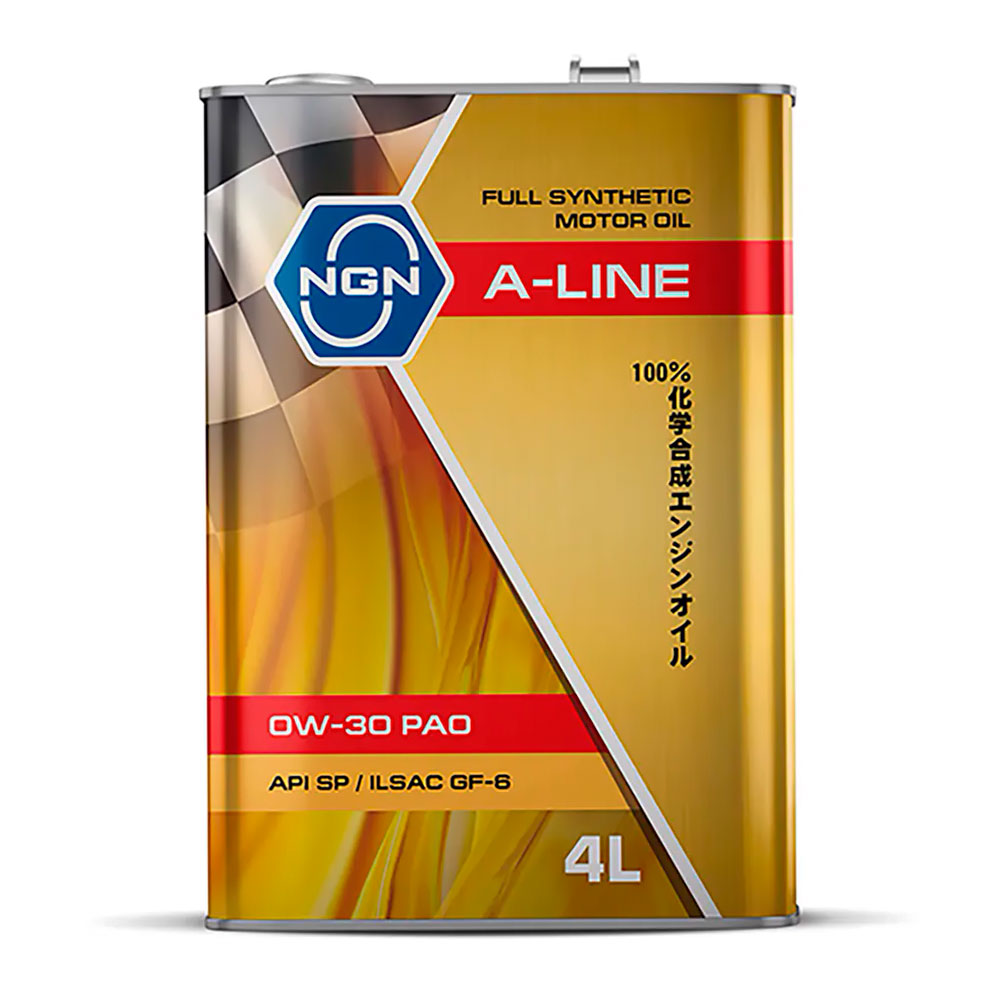 Синтетическое моторное масло 0W-30 A-Line PAO SP/ILSAC GF-6 4 л. V182575108 NGN