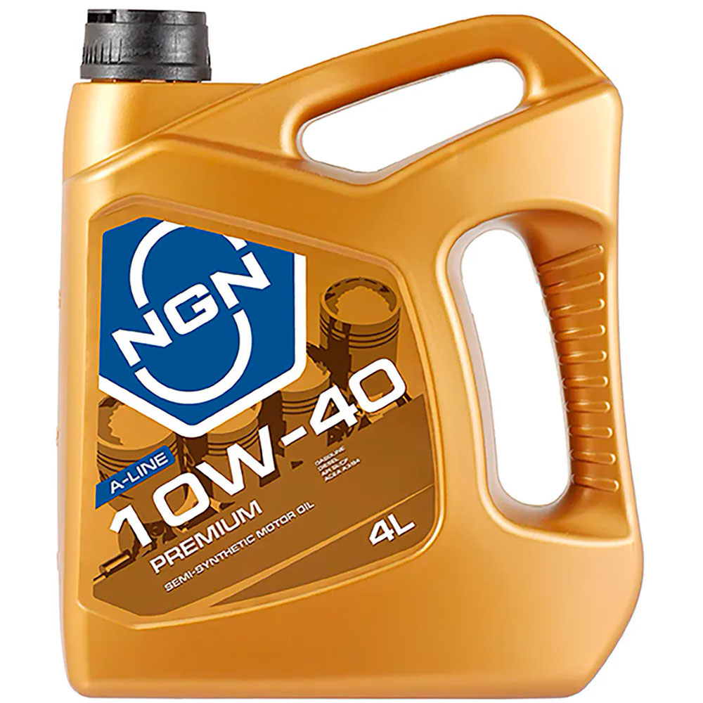 Полусинтетическое моторное масло 10W-40 PREMIUM A-LINE SL/CF 4 л., V272085306, NGN